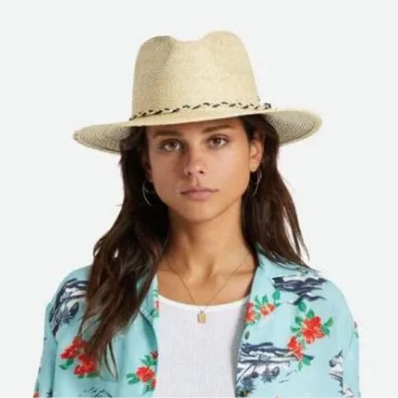 Brixton Messer Western Straw Hat Medium - Picture 1 of 7